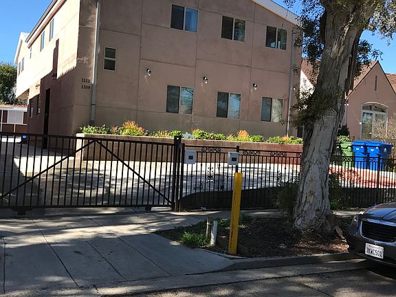 Front of Building + Gated Parking