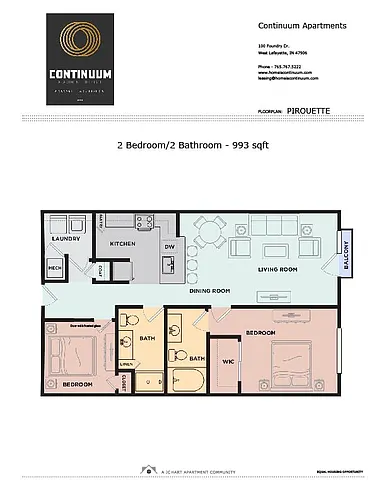 Floor plan Pirouette D1