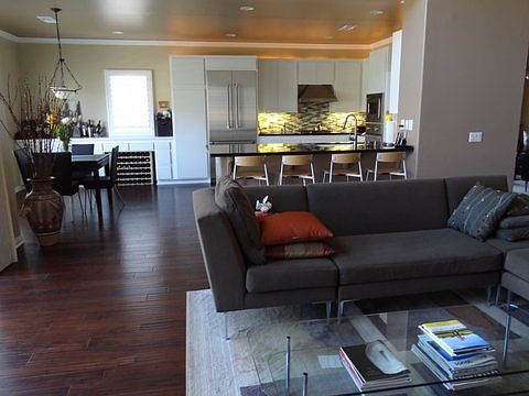 Living room Kitchen