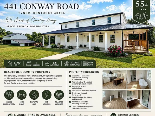 441 Conway Rd, Tyner, KY 40486