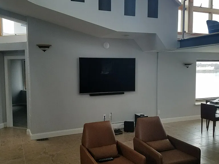 flat screen tv in family room