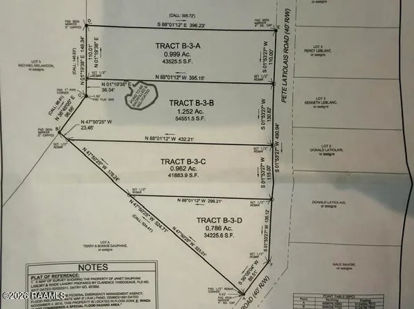 Pete Latiolais Tract B Rd #3-D, Breaux Bridge, LA 70517