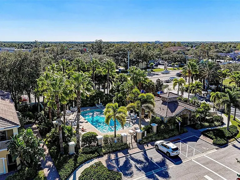 Pool next to condo
