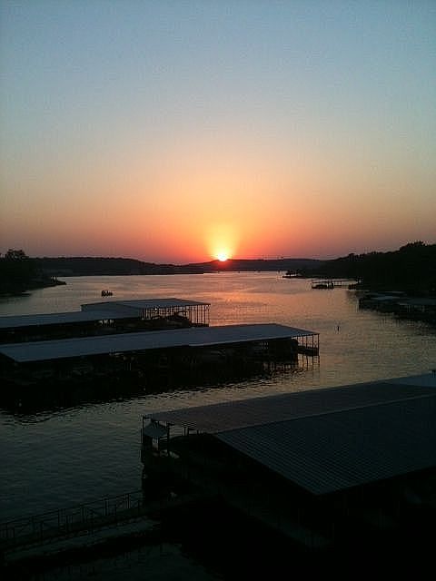 Sunset from the patio
