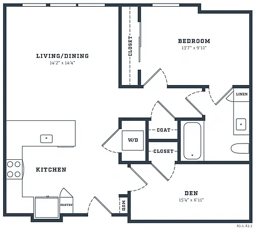 Floor plan A11 Den