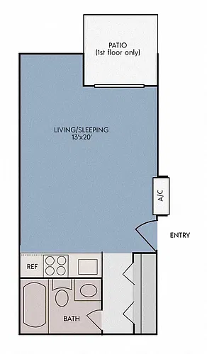 Floor plan Deluxe Studio