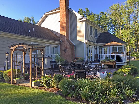 Rear Patio & Deck w/ Gardens