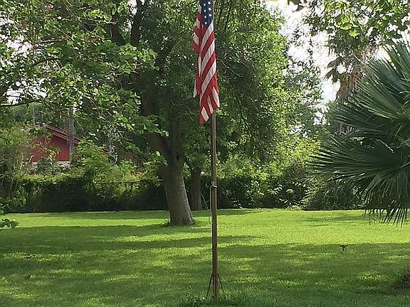 Front yard of main house