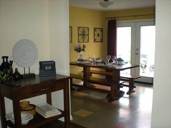 View from LR thru kitchen to patio