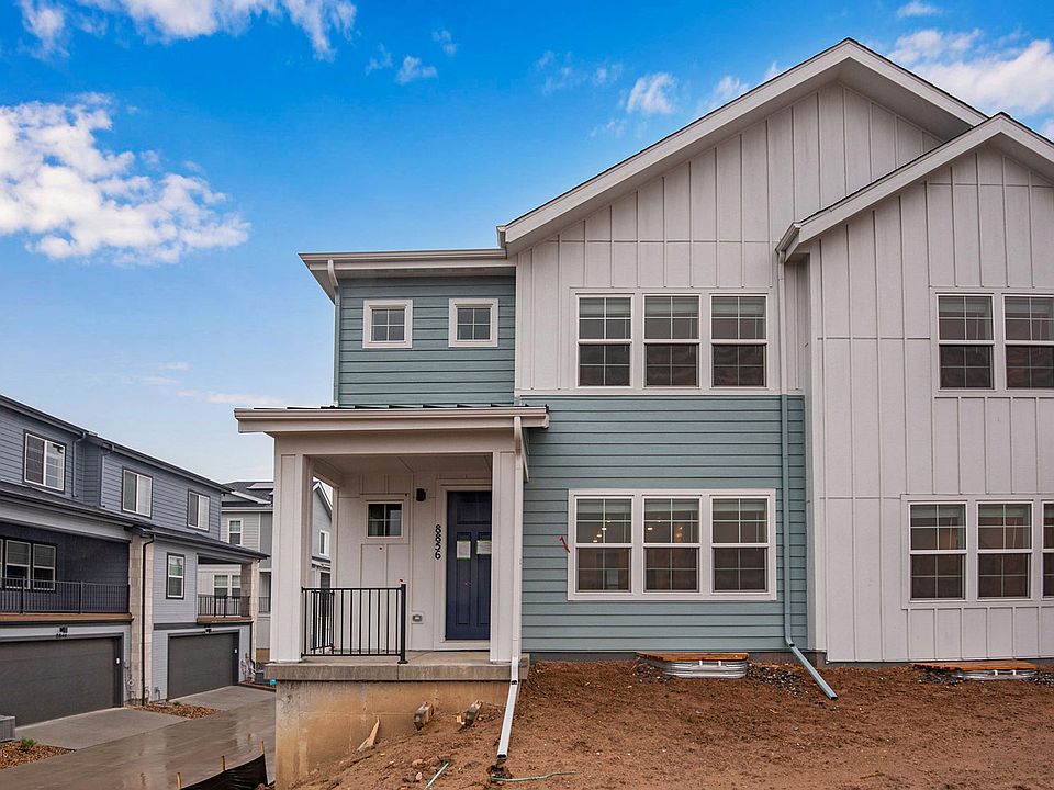 End unit, farmhouse style exterior