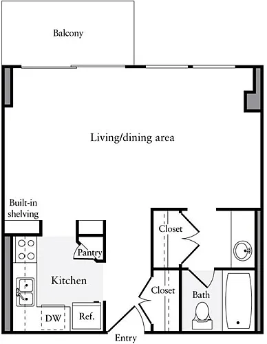 Floor plan Studio O