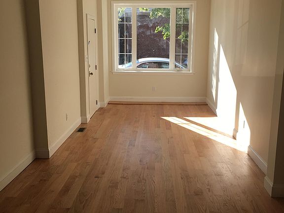 Looking from the kitchen counter back out to the living area
