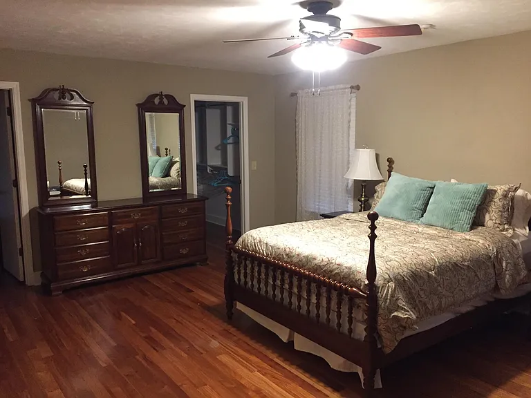 Walk-in Closet. Dresser in spacious Master Bedroom