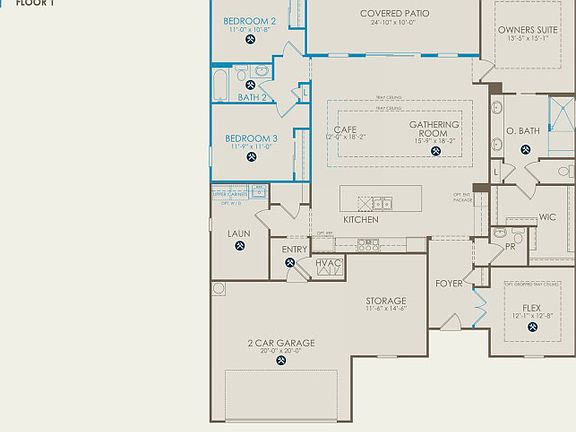 Stardom Floor Plan, Quick Move-in Home, Floor 1