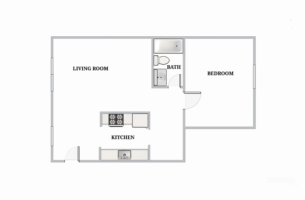 Floor plan One-Bedroom