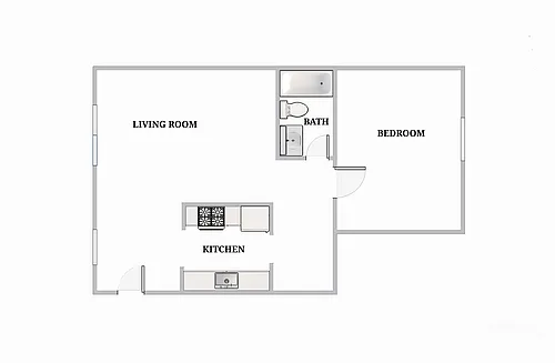 Floor plan One-Bedroom