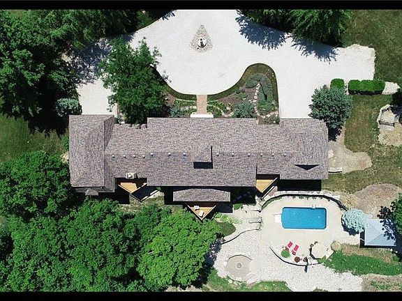 Birds Eye View of the setting on 1 1/2 acres +/- overlooking Lake Lotawana...