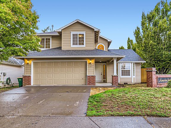 Front. 2 car garage