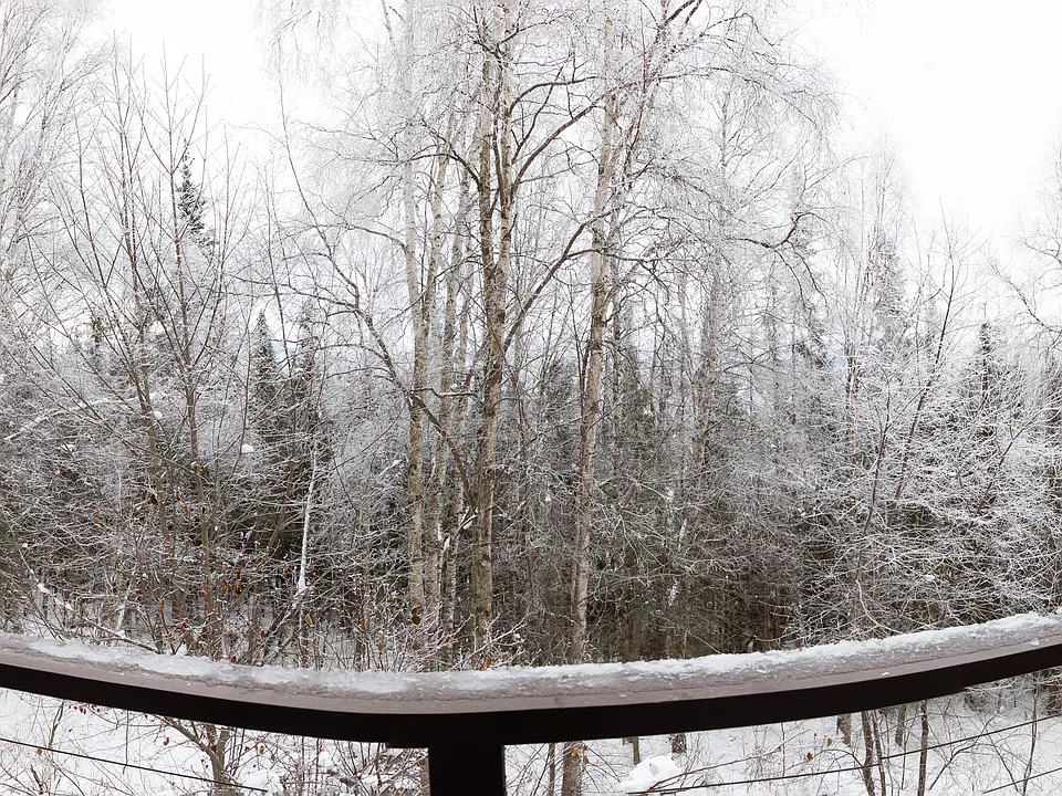 Private deck with panoramic views of Chugach mountain range