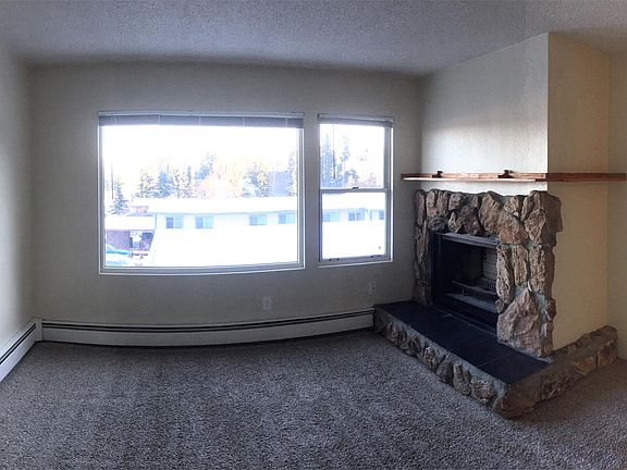 LIVING ROOM WITH WOOD BURNING FIREPLACE
