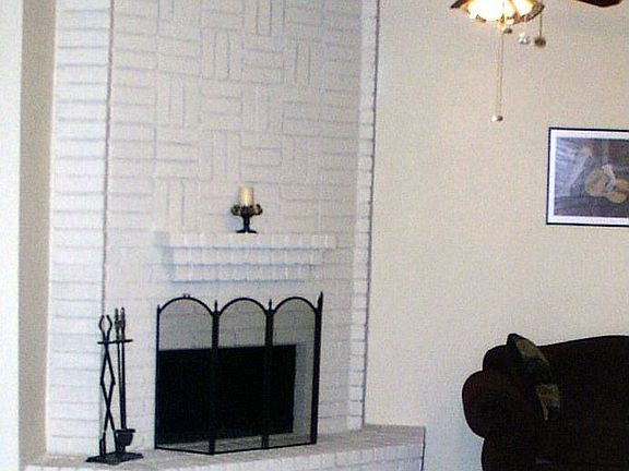 Fire place in living room