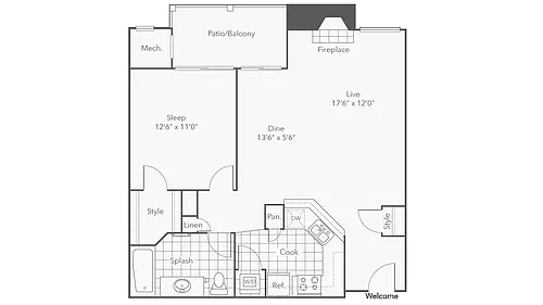 Floor plan Amherst