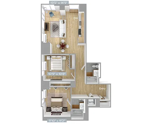 Floor plan B1-1073