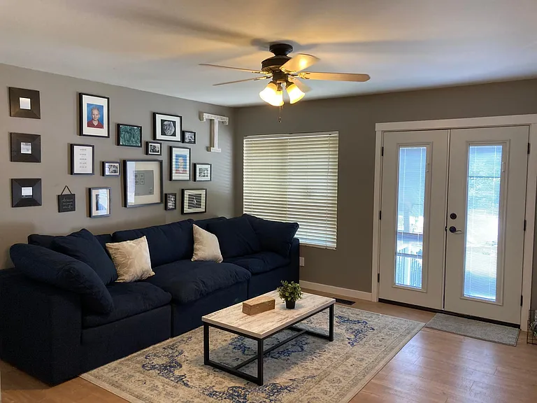 Middle Living (French door replaced with single working door)