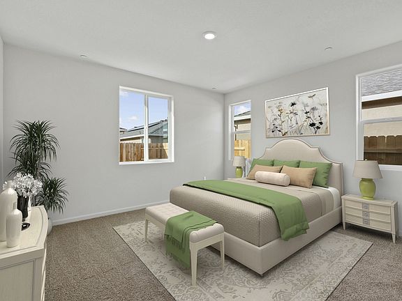 The master bedroom is the perfect place to relax at the end of the day.