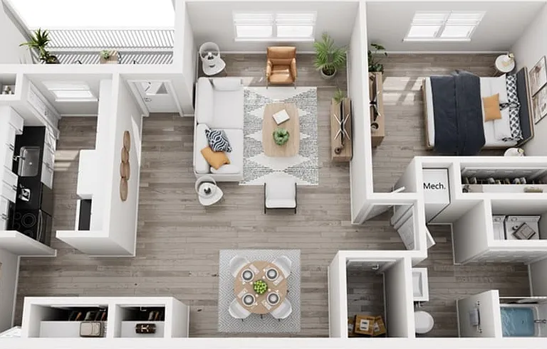 A2 - 1 Bed 1 Bath A2 - 1 Bed 1 Bath