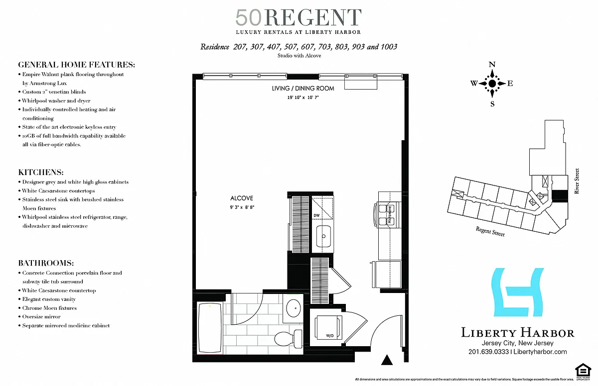 Floor plan 50 REGENT-STUDIO PLAN A