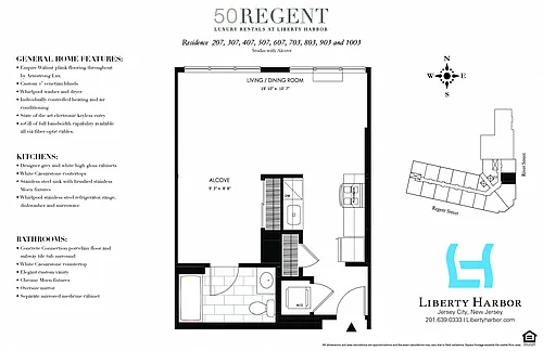Floor plan 50 REGENT-STUDIO PLAN A