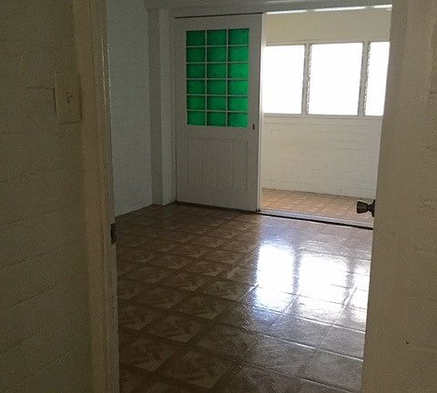 View into bedroom from living room