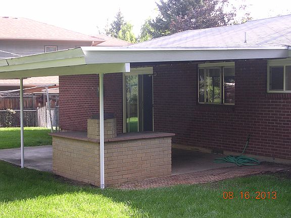 Covered back patio
