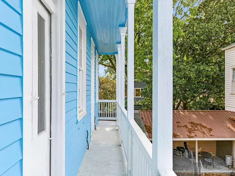 Upstairs private balcony with access to upstair room.