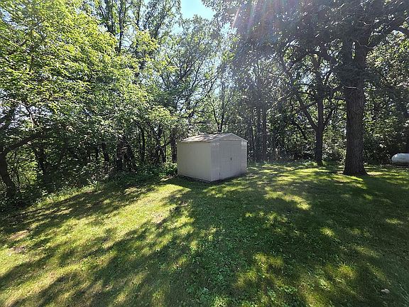 Storage shed backyard