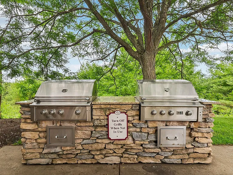 Charming outdoor stone kitchen