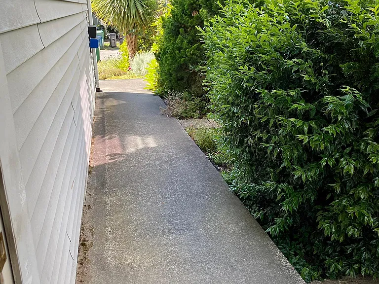 Walkway towards the apartment unit