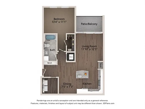 Floor plan A1A