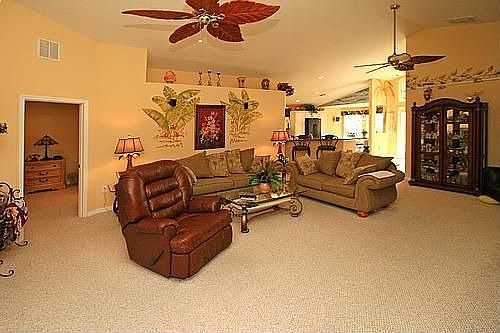 Berber Carpeting and Upgraded Diagonal Tile!