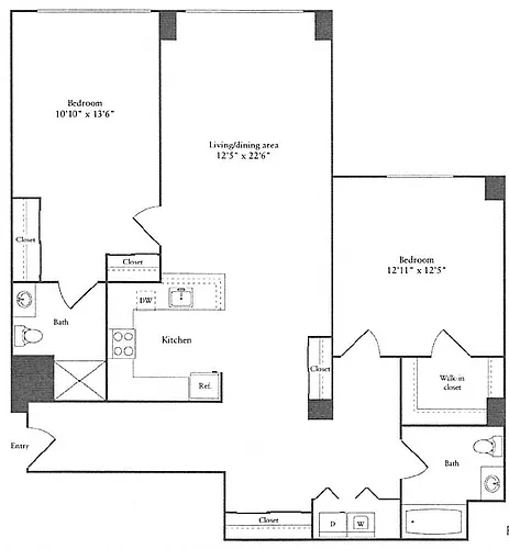 Floor plan 1,320 sq. ft.