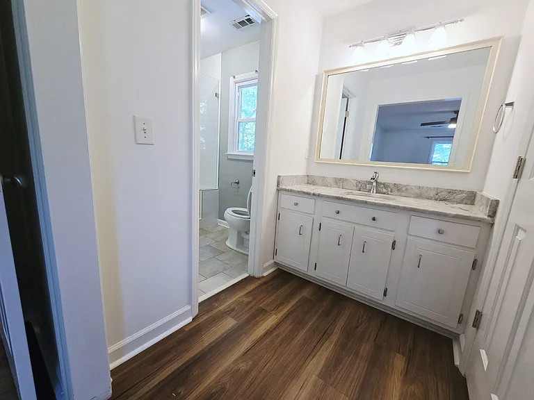 Main bedroom vanity and sink