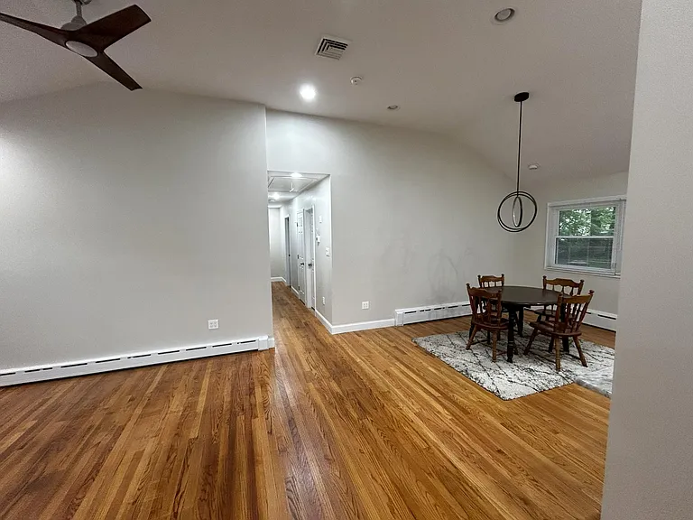 livingroom to hallway. dining area to the right