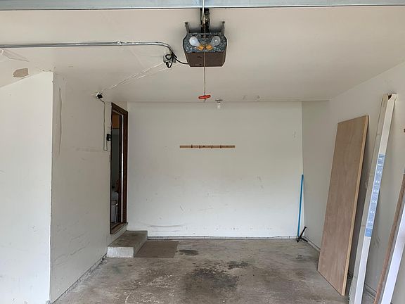 Garage has an electric garage opener.