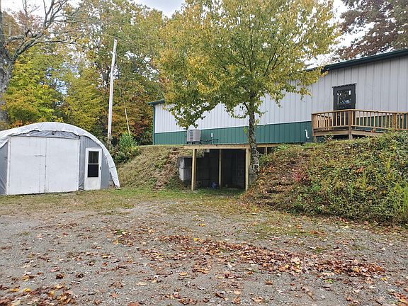 Back of house and storage shed
