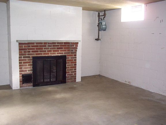 Basement fireplace