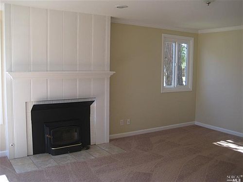 Fireplace in living room