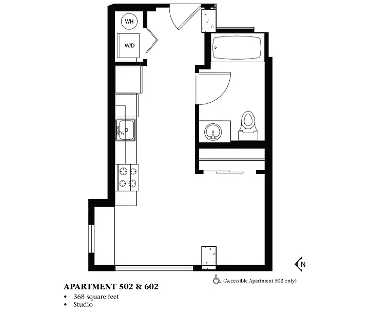 Floor plan Studio