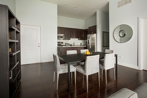 Dining area and kitchen