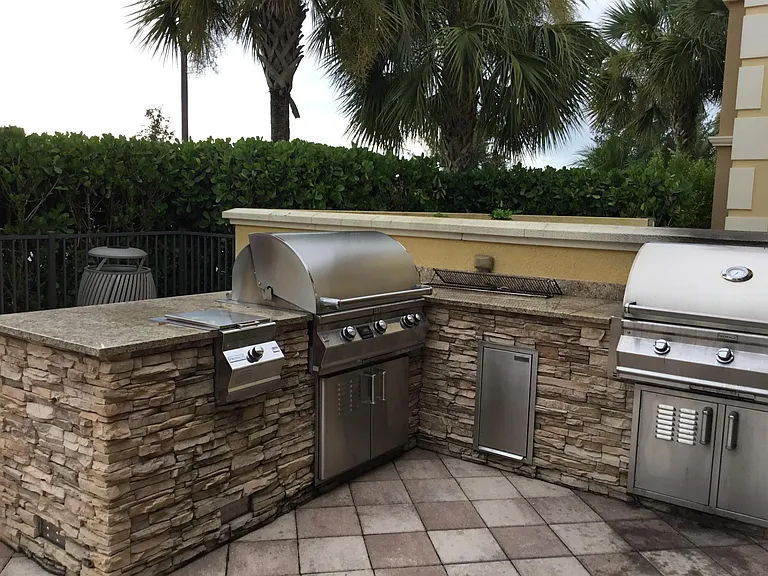 Outdoor kitchen and grill